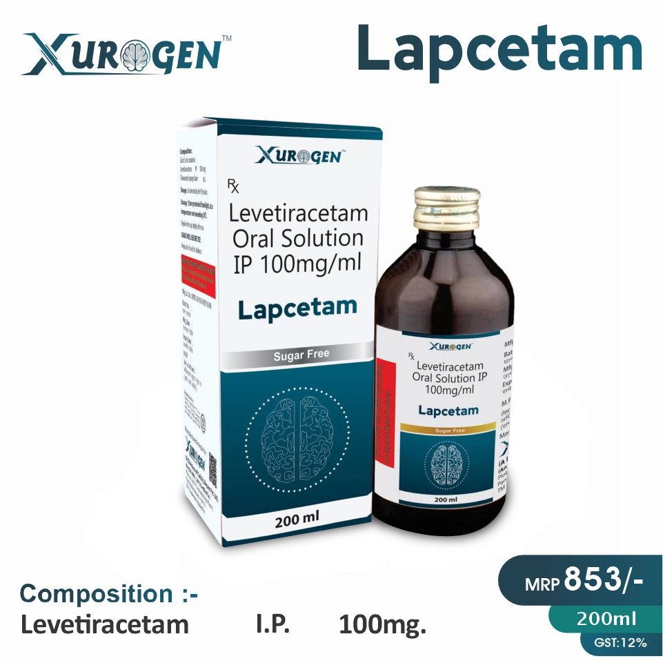 Levetiracetam 100mg/ml syrup at the best price in PCD Pharma Franchise for antiepileptic treatment.